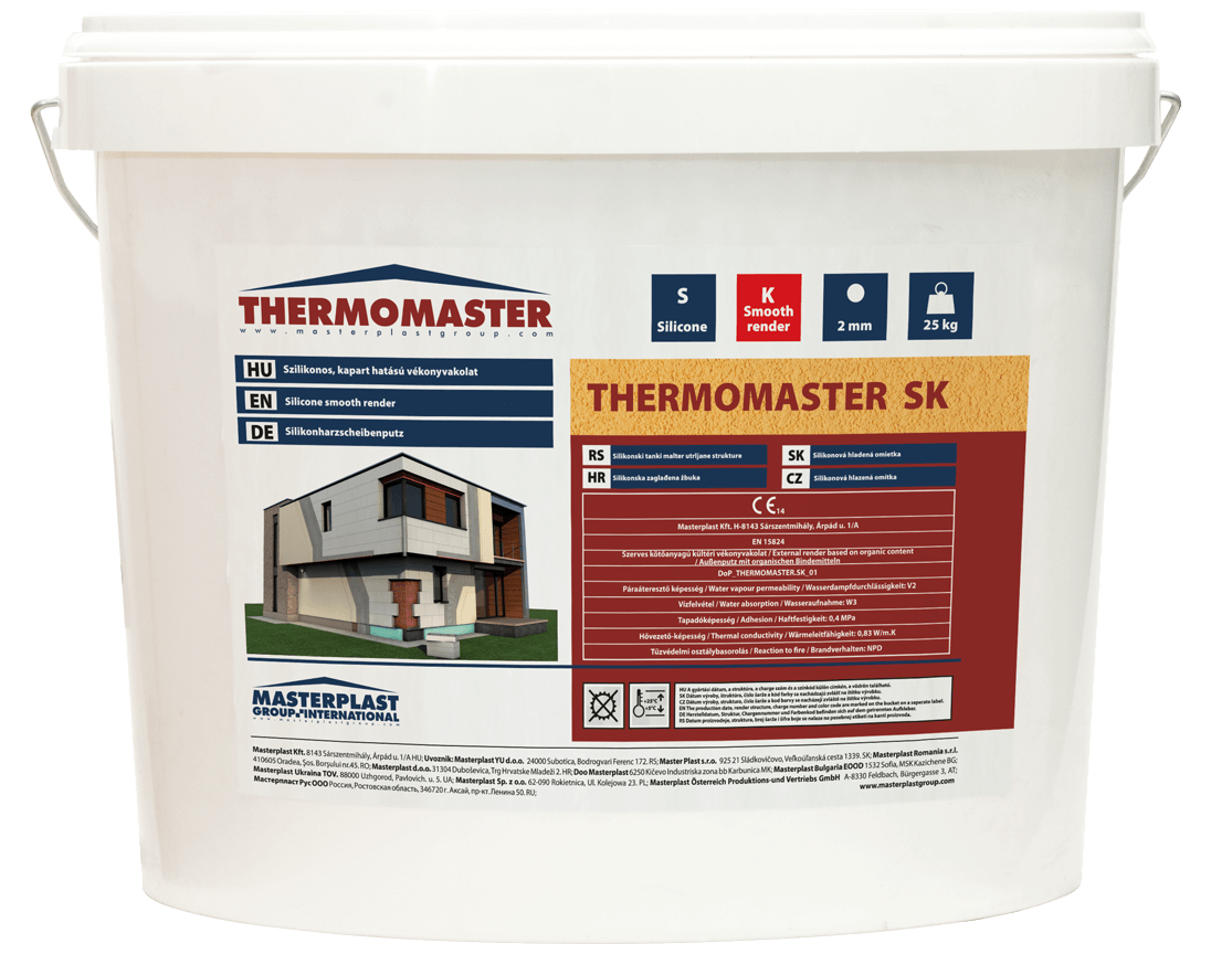 Masterplast Thermomaster szilikon vékonyvakolatok